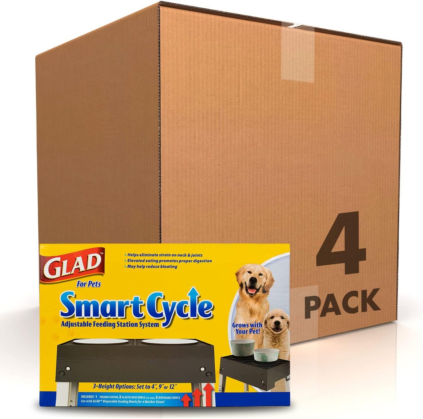 for Pets Disposable Feeding Bowls | Small Dog Feeding Bowls in Gray Pattern | 1.75 Cup Size - Great for Dry, Wet Dog Food or Water (Pack of 1)