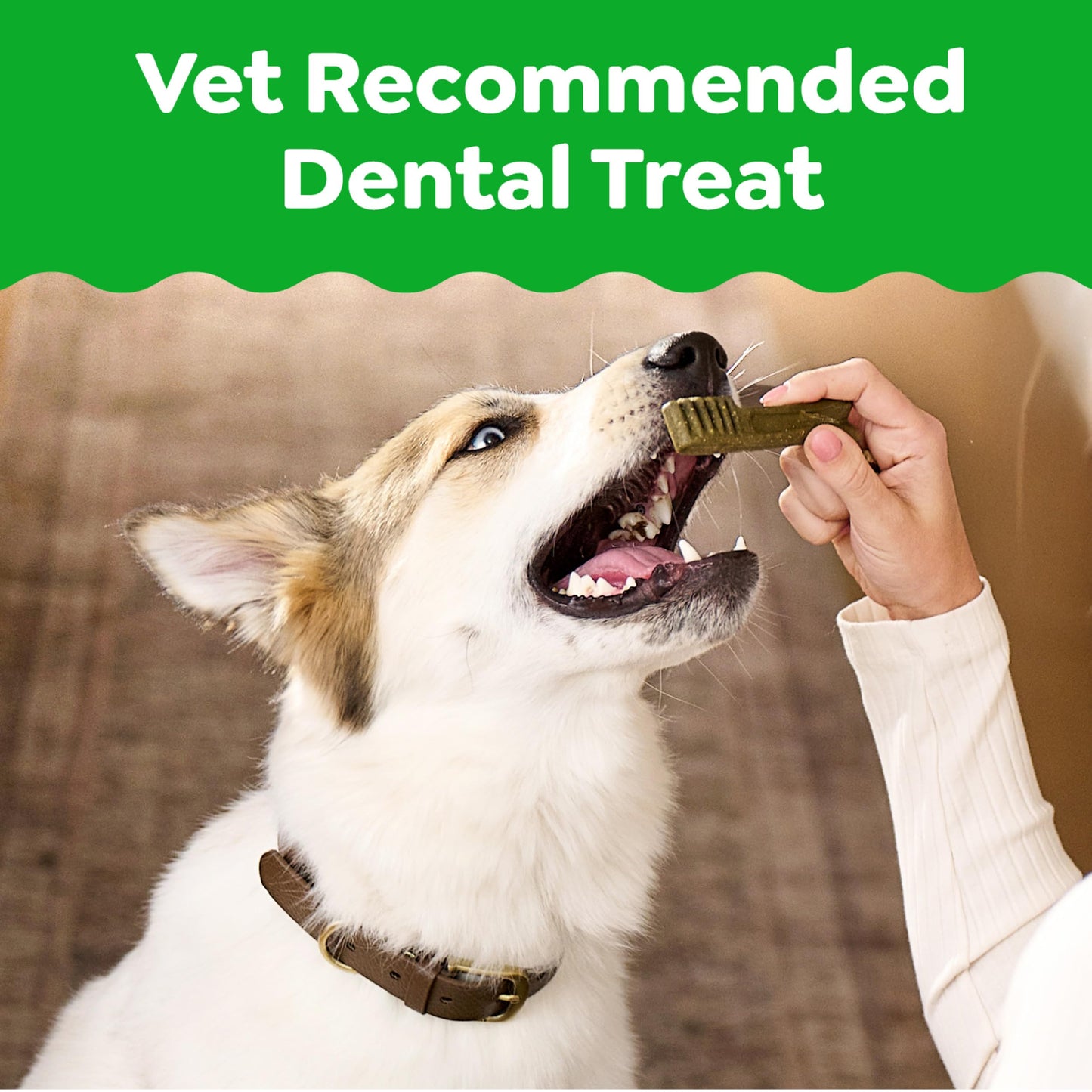 Greenies Veterinarian-Recommended Adult Natural Dental Dog Treats Teenie Size, Dog Dental Chews, Original Flavor, 12 oz. Pack, 43 Count